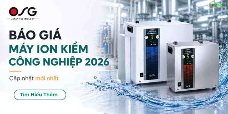 giá máy ion kiềm công nghiệp