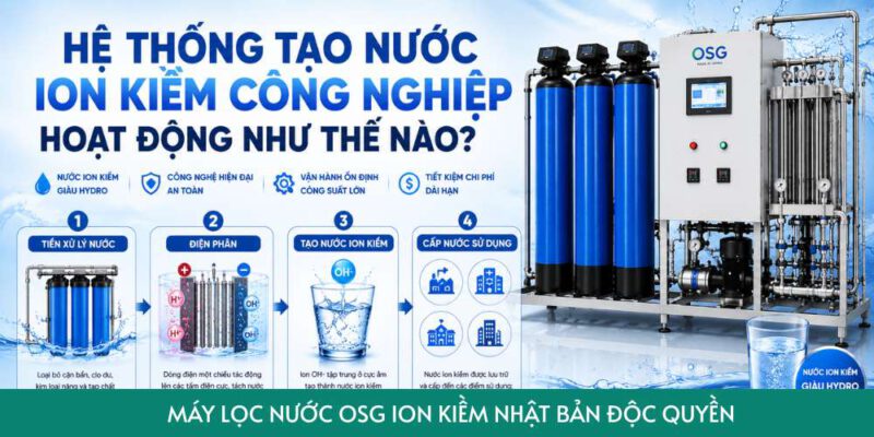 máy tạo nước ion kiềm công nghiệp