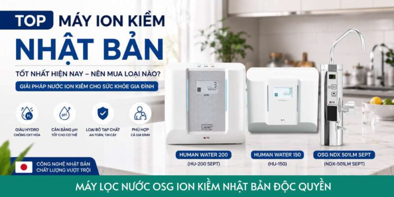 máy ion kiềm nhật bản