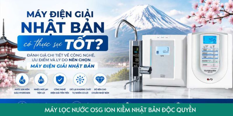 máy điện giải Nhật Bản