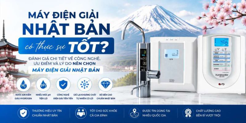 máy điện giải Nhật Bản